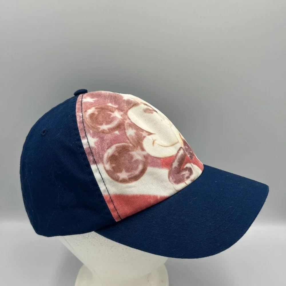 Disney Patriotic Mickey Mouse Stars & Stripes Baseball Cap Trucker Navy Slide OS